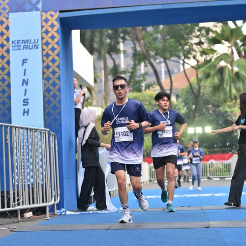 Race photo from KEMLU RUN 2026