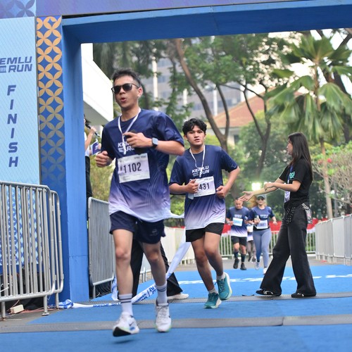 Race photo from KEMLU RUN 2026