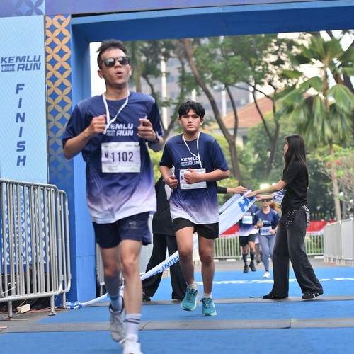 Race photo from KEMLU RUN 2026