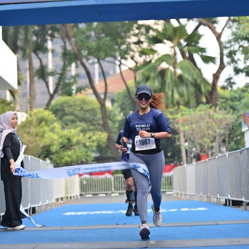 Race photo from KEMLU RUN 2026
