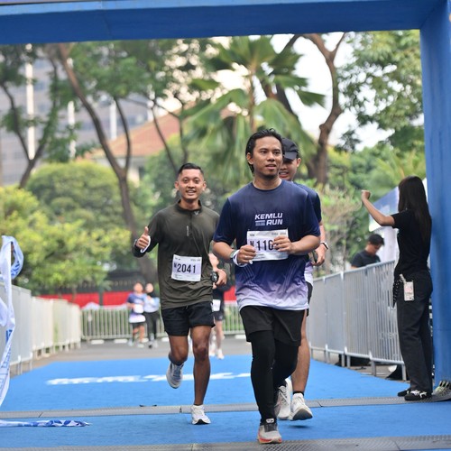 Race photo from KEMLU RUN 2026