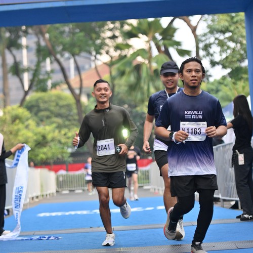 Race photo from KEMLU RUN 2026