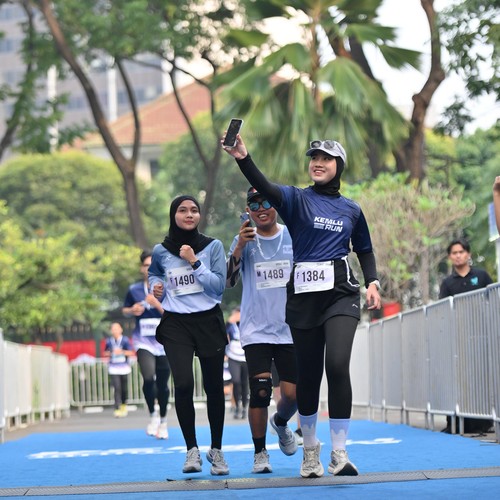 Race photo from KEMLU RUN 2026