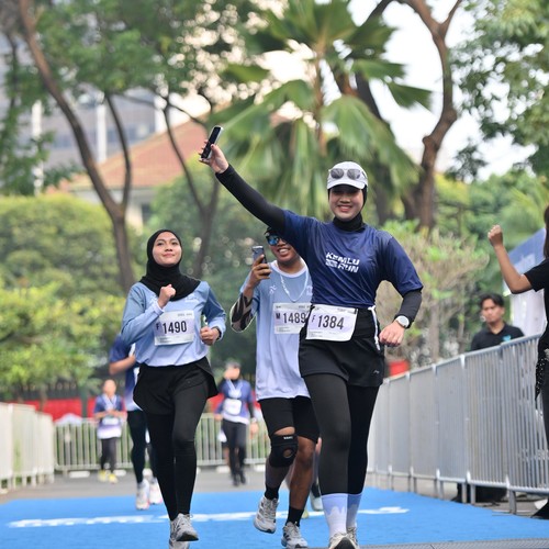 Race photo from KEMLU RUN 2026