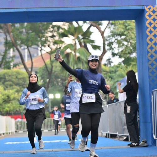 Race photo from KEMLU RUN 2026