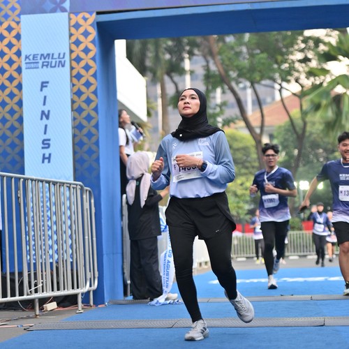 Race photo from KEMLU RUN 2026