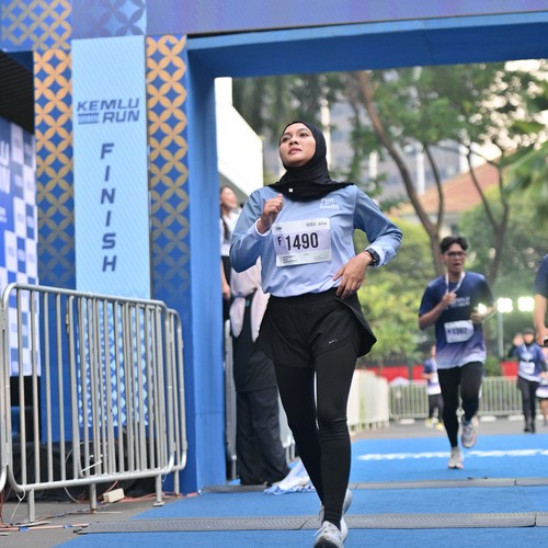 Race photo from KEMLU RUN 2026
