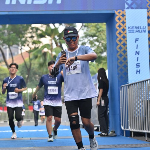 Race photo from KEMLU RUN 2026