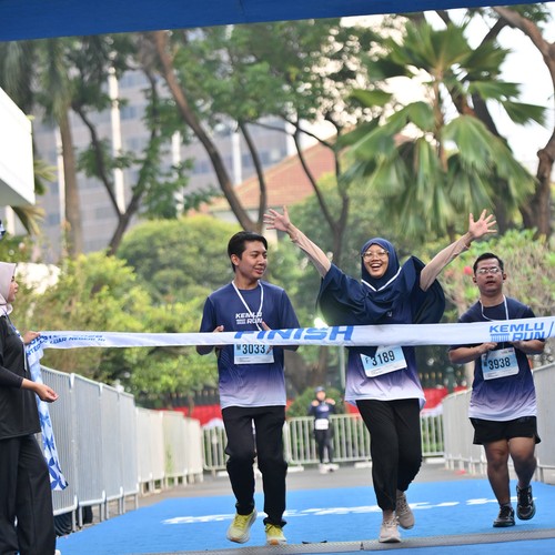 Race photo from KEMLU RUN 2026