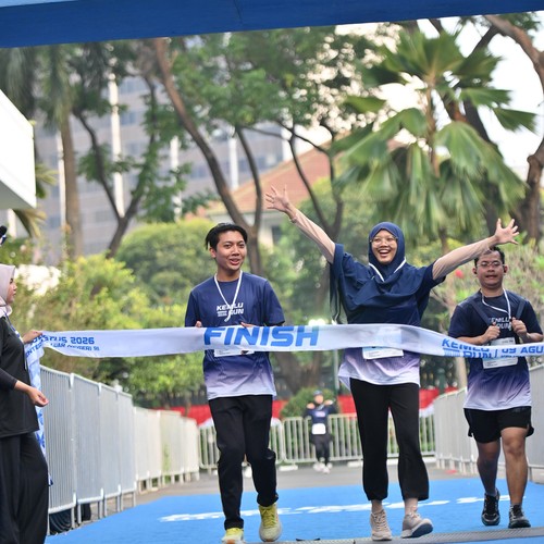 Race photo from KEMLU RUN 2026