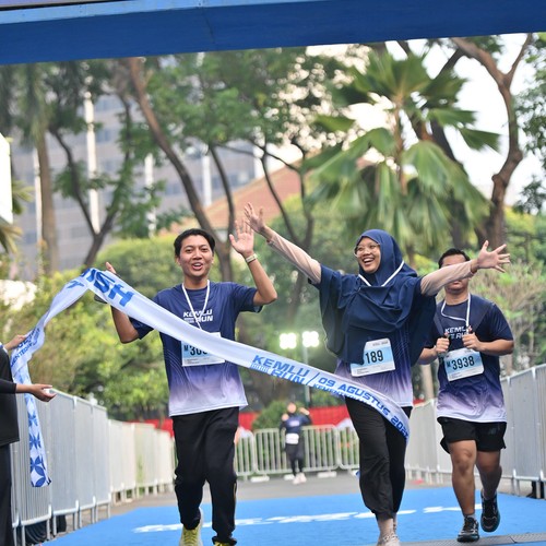 Race photo from KEMLU RUN 2026