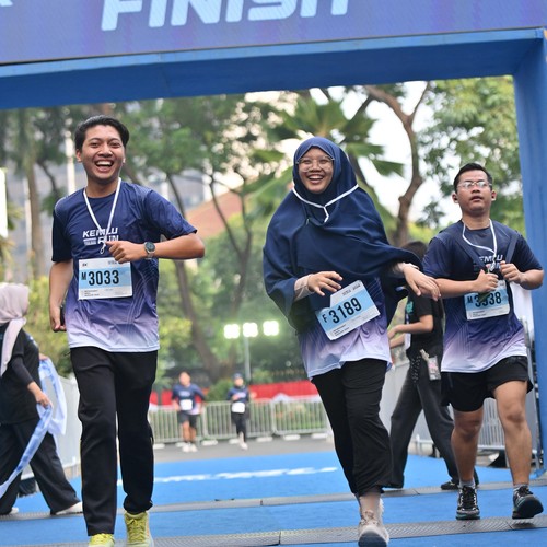 Race photo from KEMLU RUN 2026