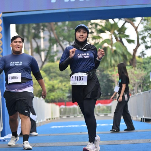 Race photo from KEMLU RUN 2026