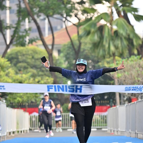Race photo from KEMLU RUN 2026