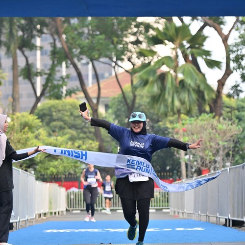 Race photo from KEMLU RUN 2026