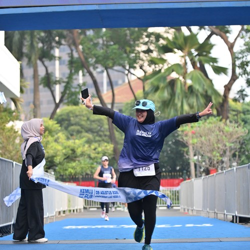 Race photo from KEMLU RUN 2026