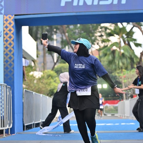 Race photo from KEMLU RUN 2026