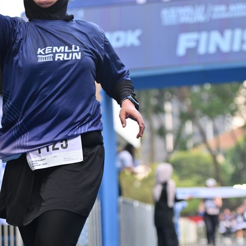 Race photo from KEMLU RUN 2026