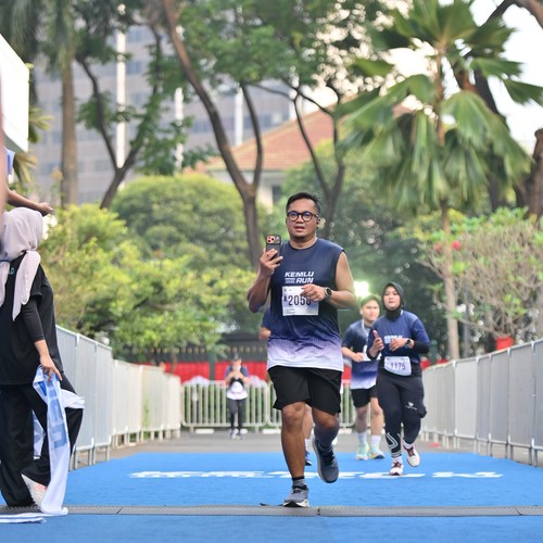 Race photo from KEMLU RUN 2026