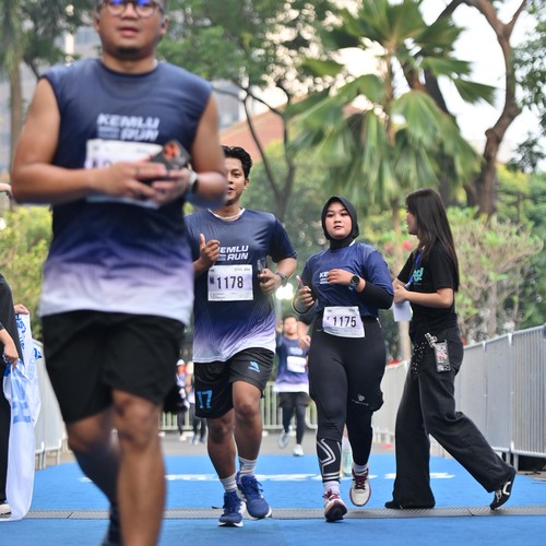 Race photo from KEMLU RUN 2026
