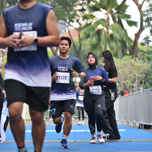 Race photo from KEMLU RUN 2026