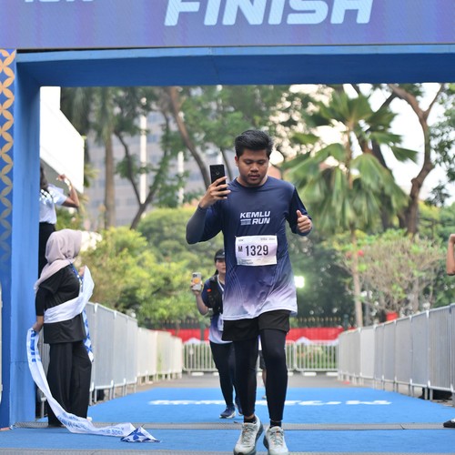 Race photo from KEMLU RUN 2026