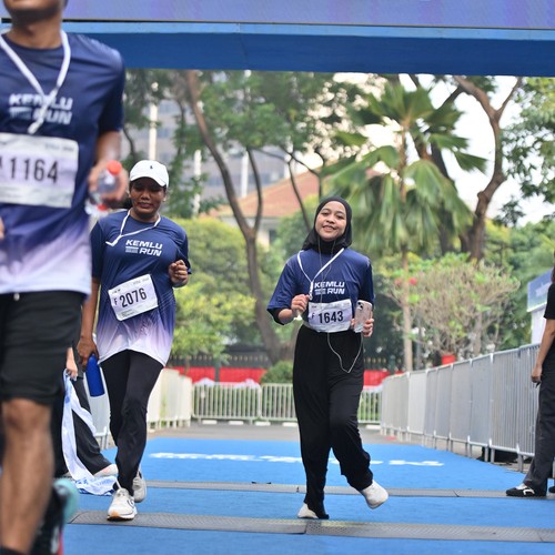 Race photo from KEMLU RUN 2026