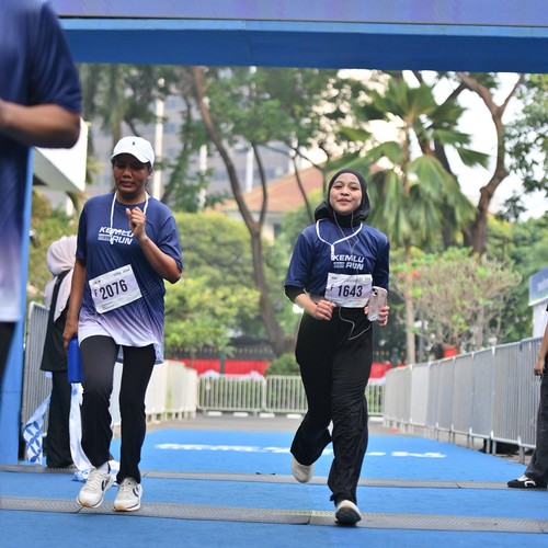 Race photo from KEMLU RUN 2026