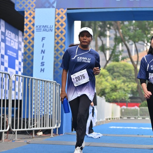 Race photo from KEMLU RUN 2026