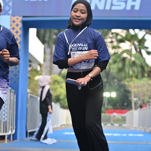 Race photo from KEMLU RUN 2026