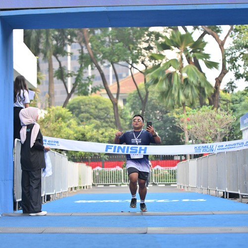 Race photo from KEMLU RUN 2026