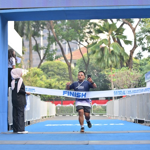 Race photo from KEMLU RUN 2026