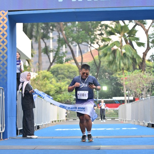 Race photo from KEMLU RUN 2026