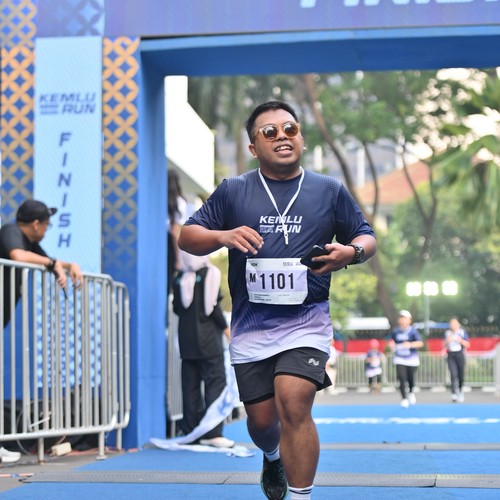 Race photo from KEMLU RUN 2026