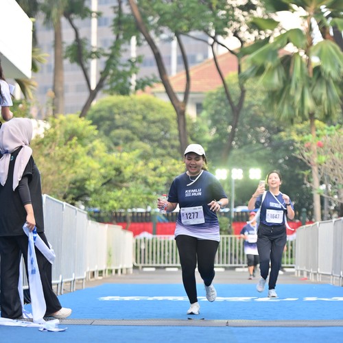 Race photo from KEMLU RUN 2026