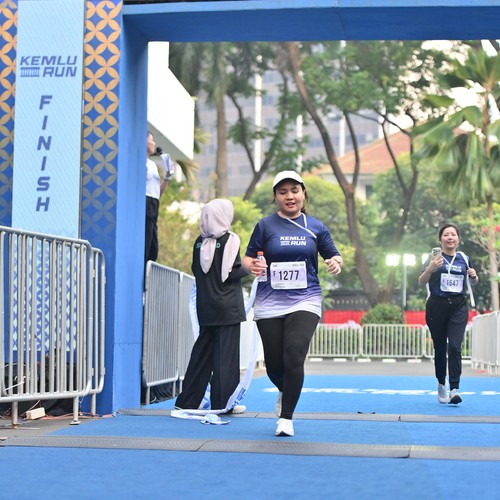 Race photo from KEMLU RUN 2026