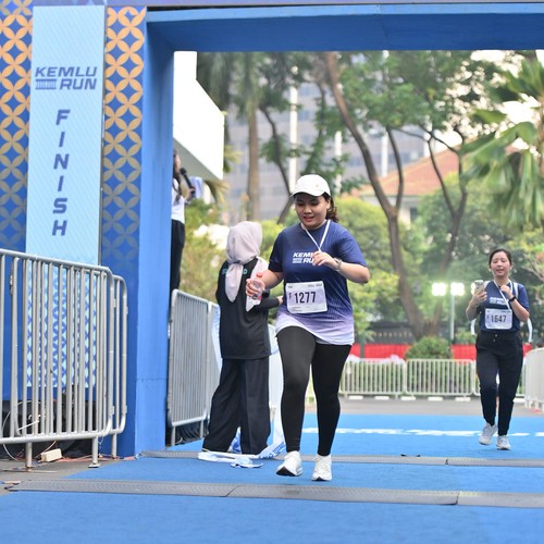 Race photo from KEMLU RUN 2026