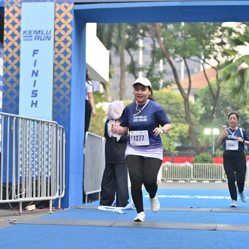 Race photo from KEMLU RUN 2026