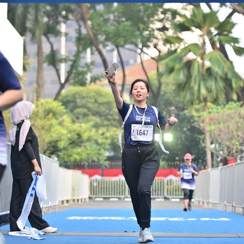 Race photo from KEMLU RUN 2026