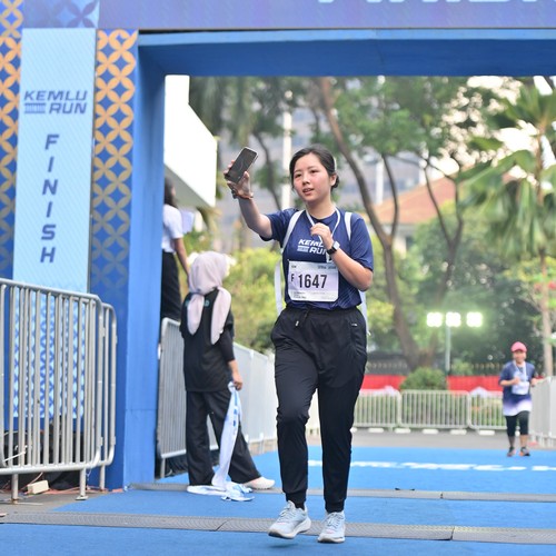 Race photo from KEMLU RUN 2026