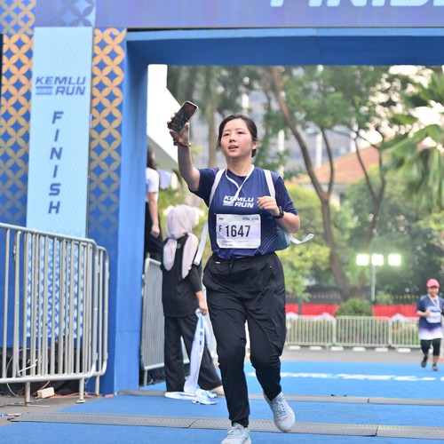 Race photo from KEMLU RUN 2026