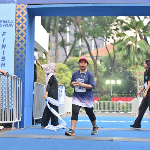 Race photo from KEMLU RUN 2026