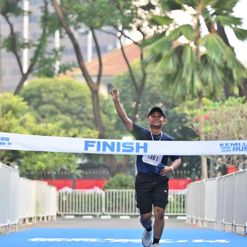 Race photo from KEMLU RUN 2026