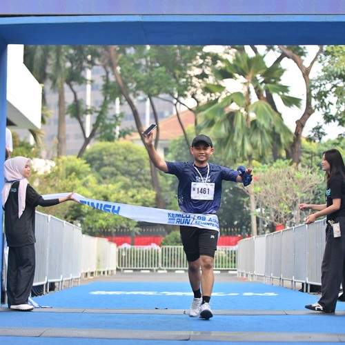 Race photo from KEMLU RUN 2026