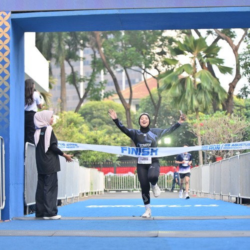 Race photo from KEMLU RUN 2026