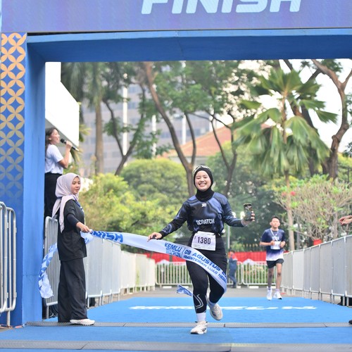 Race photo from KEMLU RUN 2026