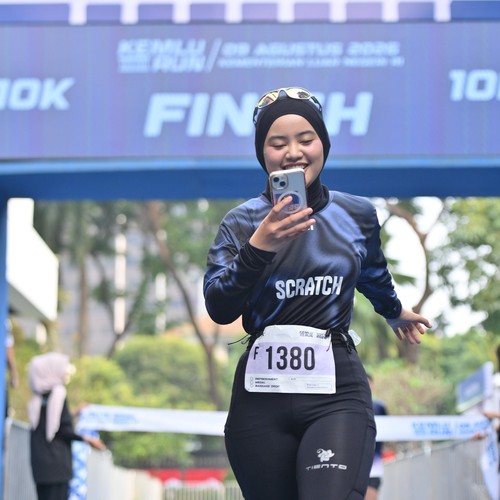 Race photo from KEMLU RUN 2026