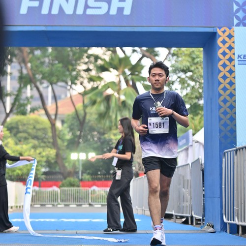 Race photo from KEMLU RUN 2026