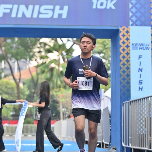 Race photo from KEMLU RUN 2026