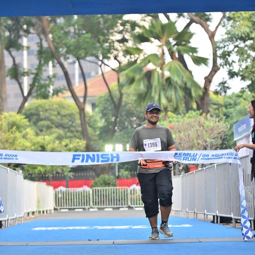 Race photo from KEMLU RUN 2026